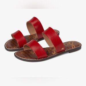 Sam Edelman Gala Red Slide Sandals